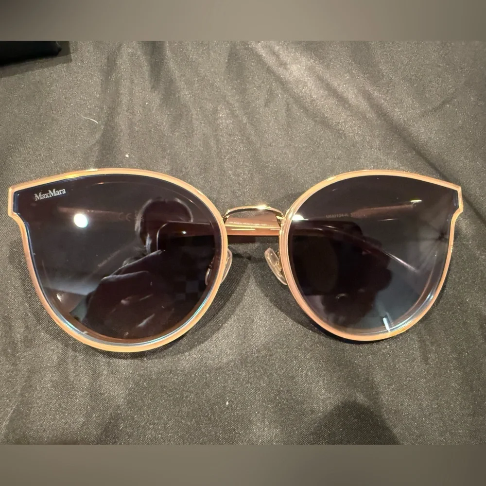 MaxMara Women's Mm Ilde lii Cat Eye Sunglasses Gold Copper
